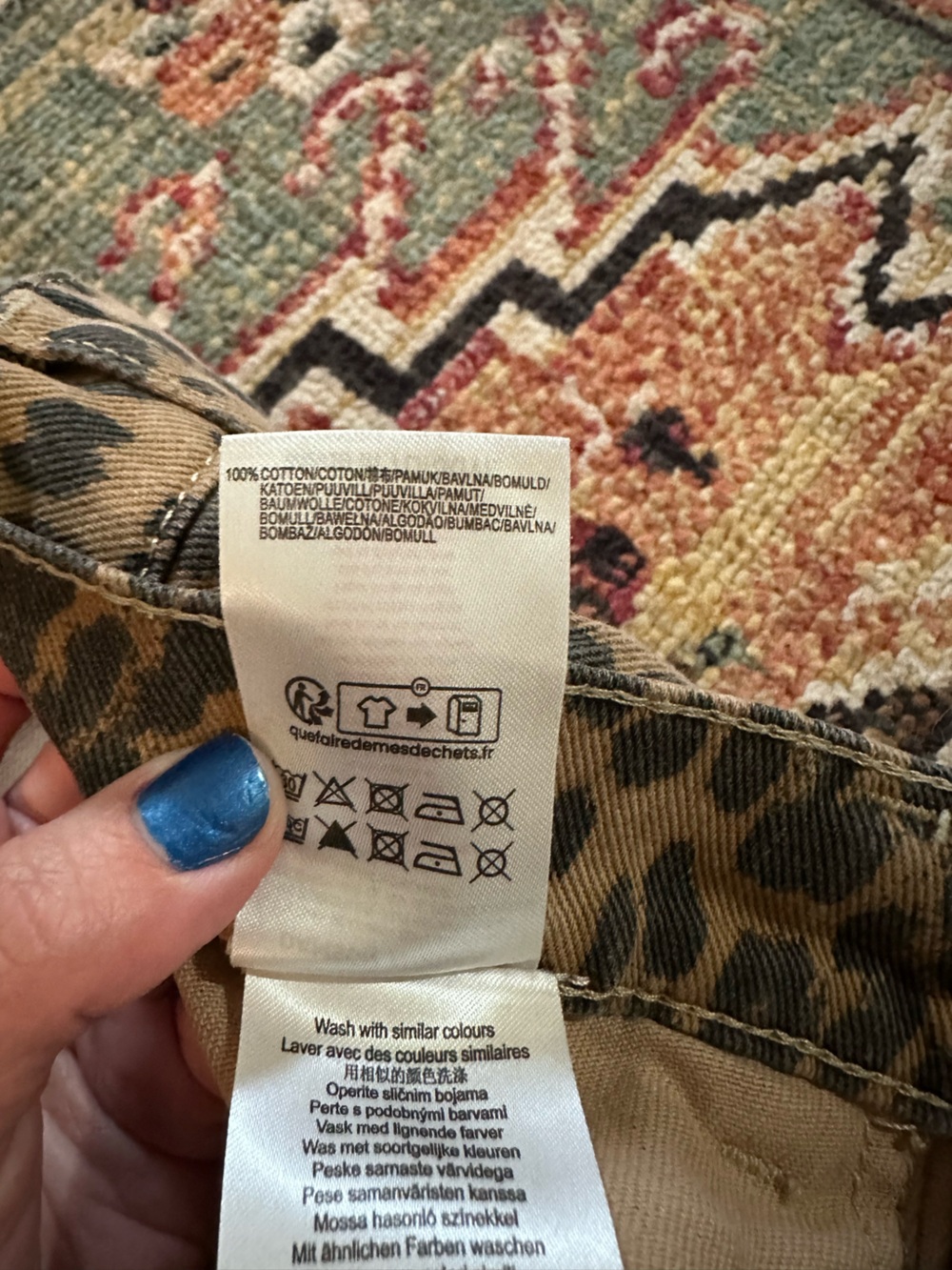 Damson Madder Dion Leopard Carpenter Cargo Pants UK 10/US 6 - Picture 10 of 14